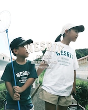 WESRIV FIELD GOODS TEE / GREEN — KIDS