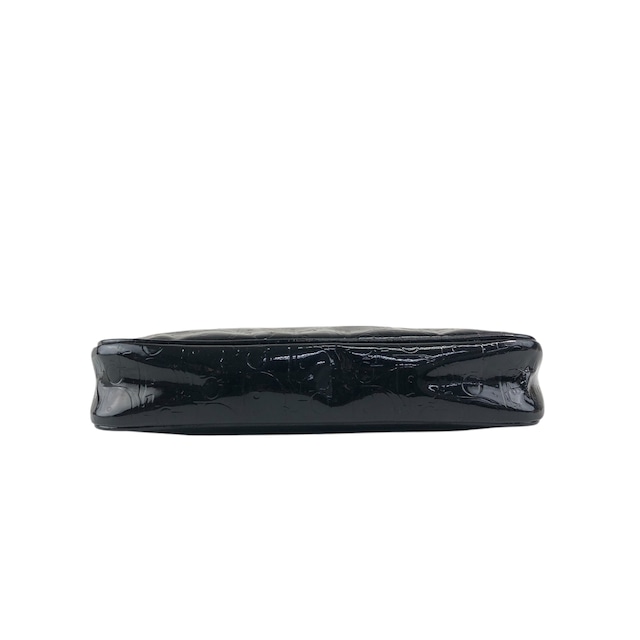 Christian Dior クリスチャン ディオール トロッター ハンドバッグ ブラック エナメル チェーン ミニバッグ vintage ヴィンテージ オールド 5zy6xf