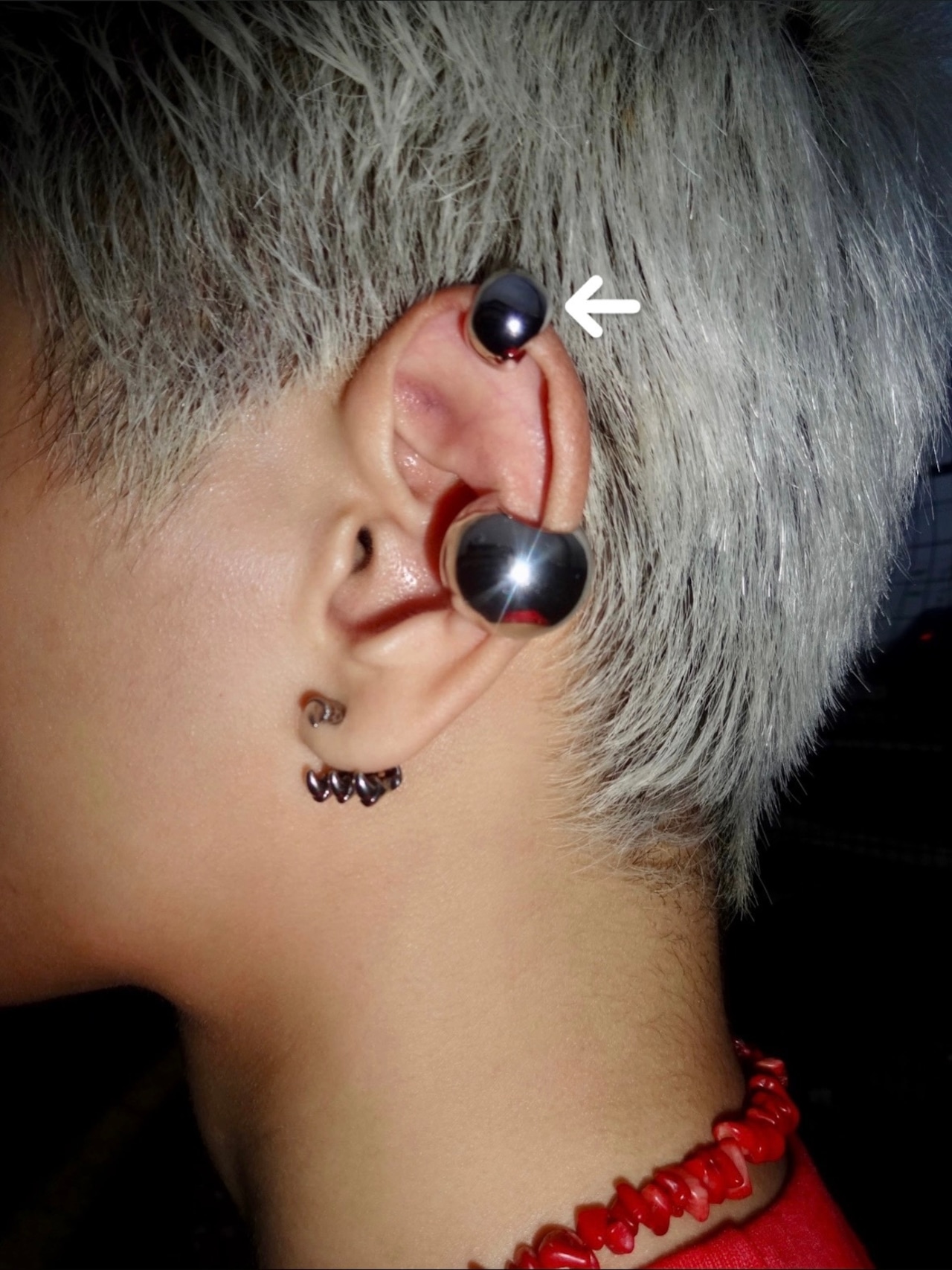 【PLANETSTUDIO】sphere ear cuff