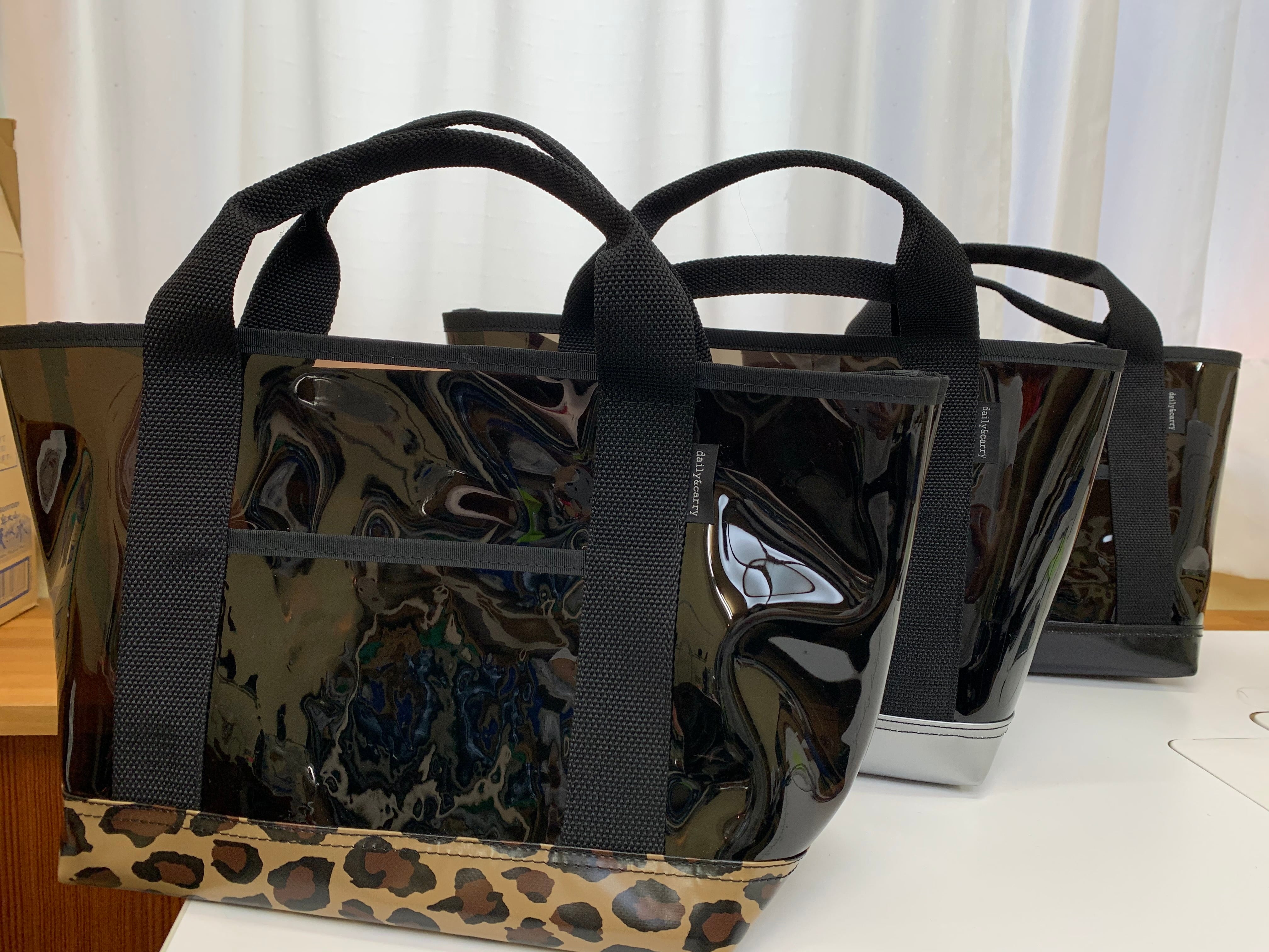 クリアトートバック S (クリア×テント生地) | 株式会社もちひさ