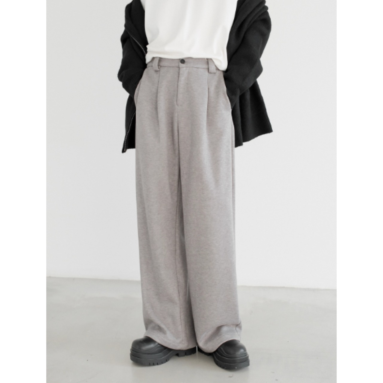 ライトウォームワイドストレートパンツ　TB1751・画像2