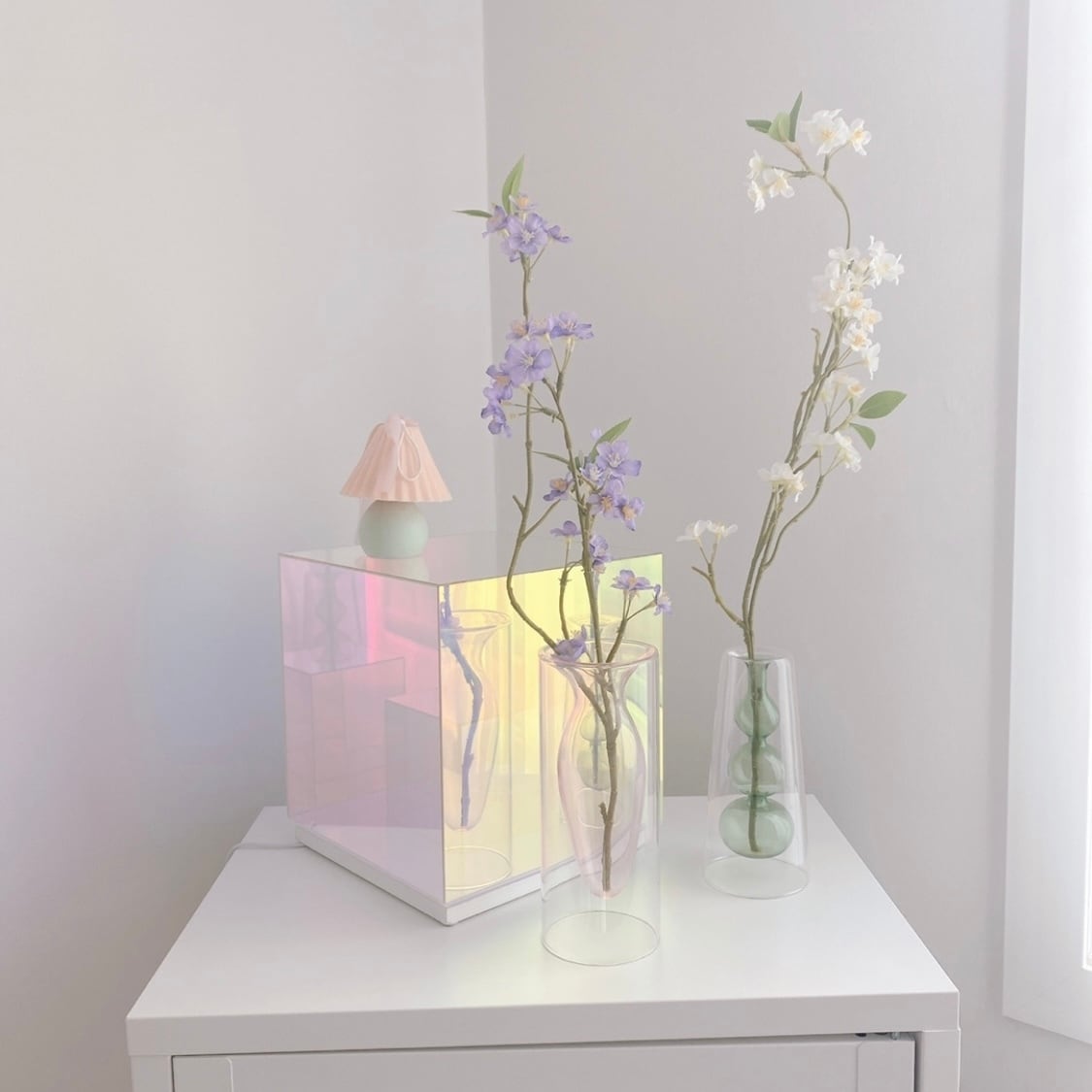 USBタイプ】aurora square cube LED mood light / オーロラ スクエア