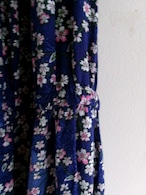 Flower pattern frills shoulder dress | オフショルダー花柄ワンピース