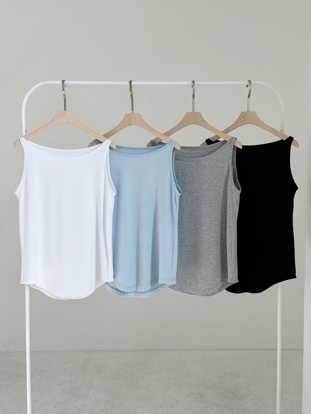 Round Neck Relaxed Tank Top