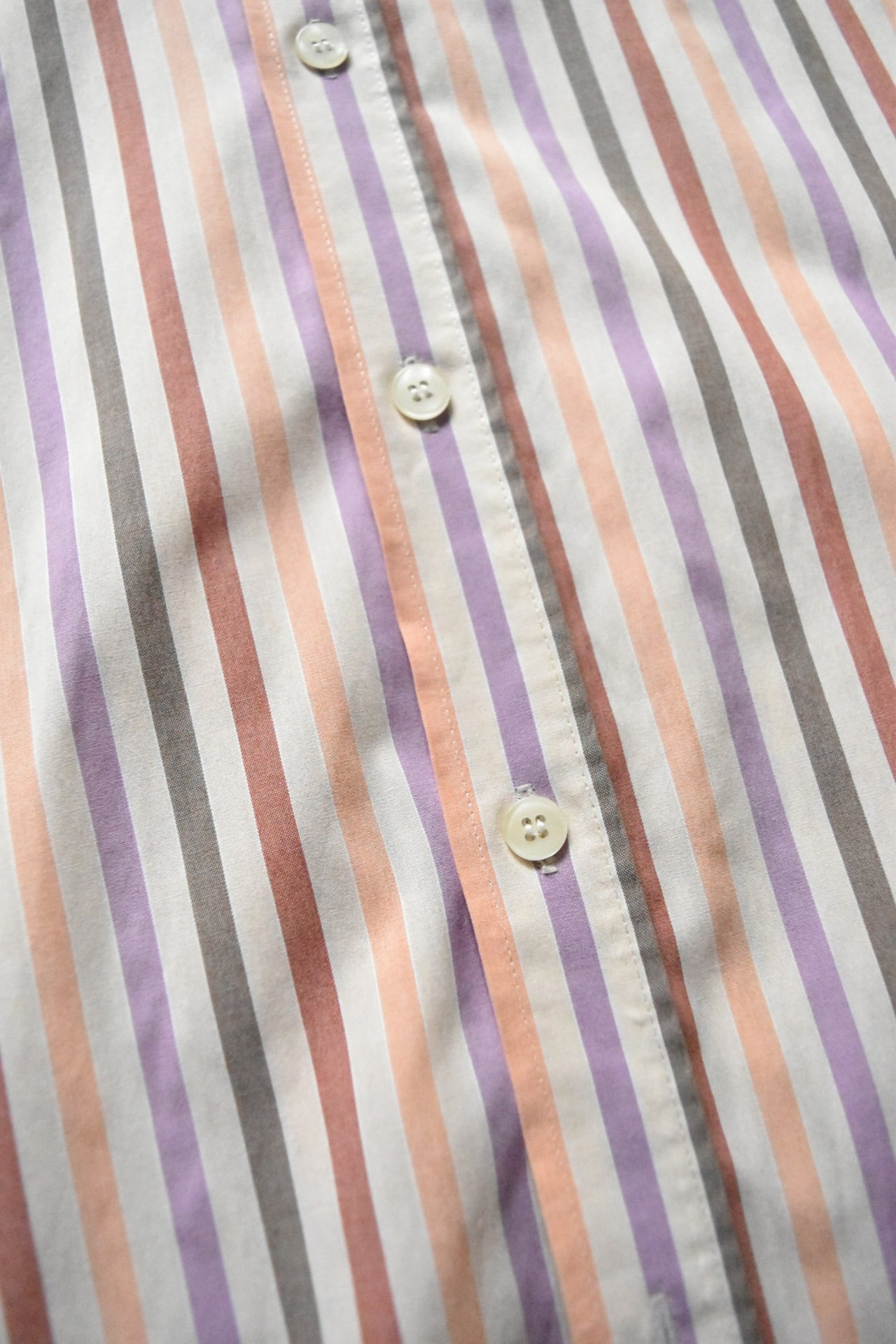Finland made multi stripe S/S shirt