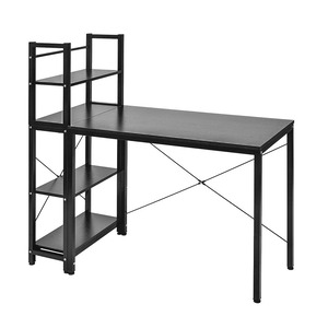 【人気】オーエスジェイ(OSJ) パソコンデスク 左右入替可 収納 両用デスク ブラック ハイタイプ 111×50×121 (ブラック)