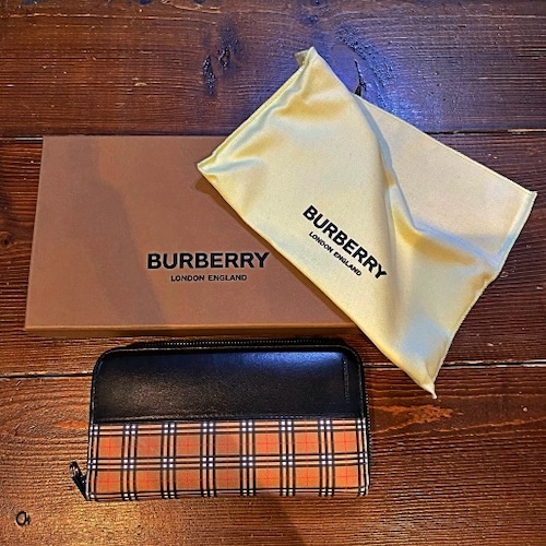 BURBERRY バーバリー　ラウンドファスナーウォレット　マルチカラー　【代官山K9】