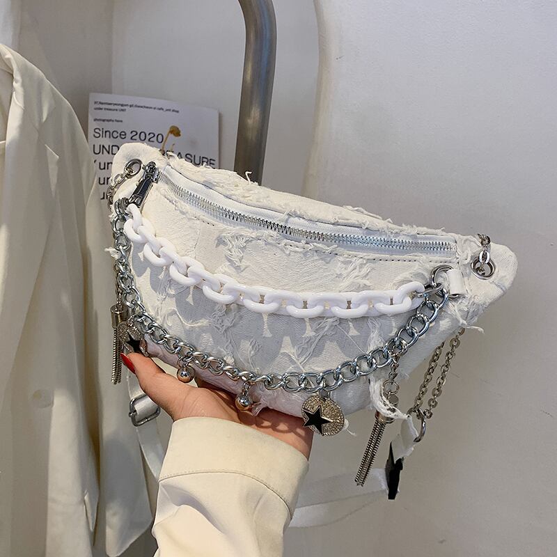 サマーチェーン 夏物 ハンドバッグ 手作りハンドバック90038453289