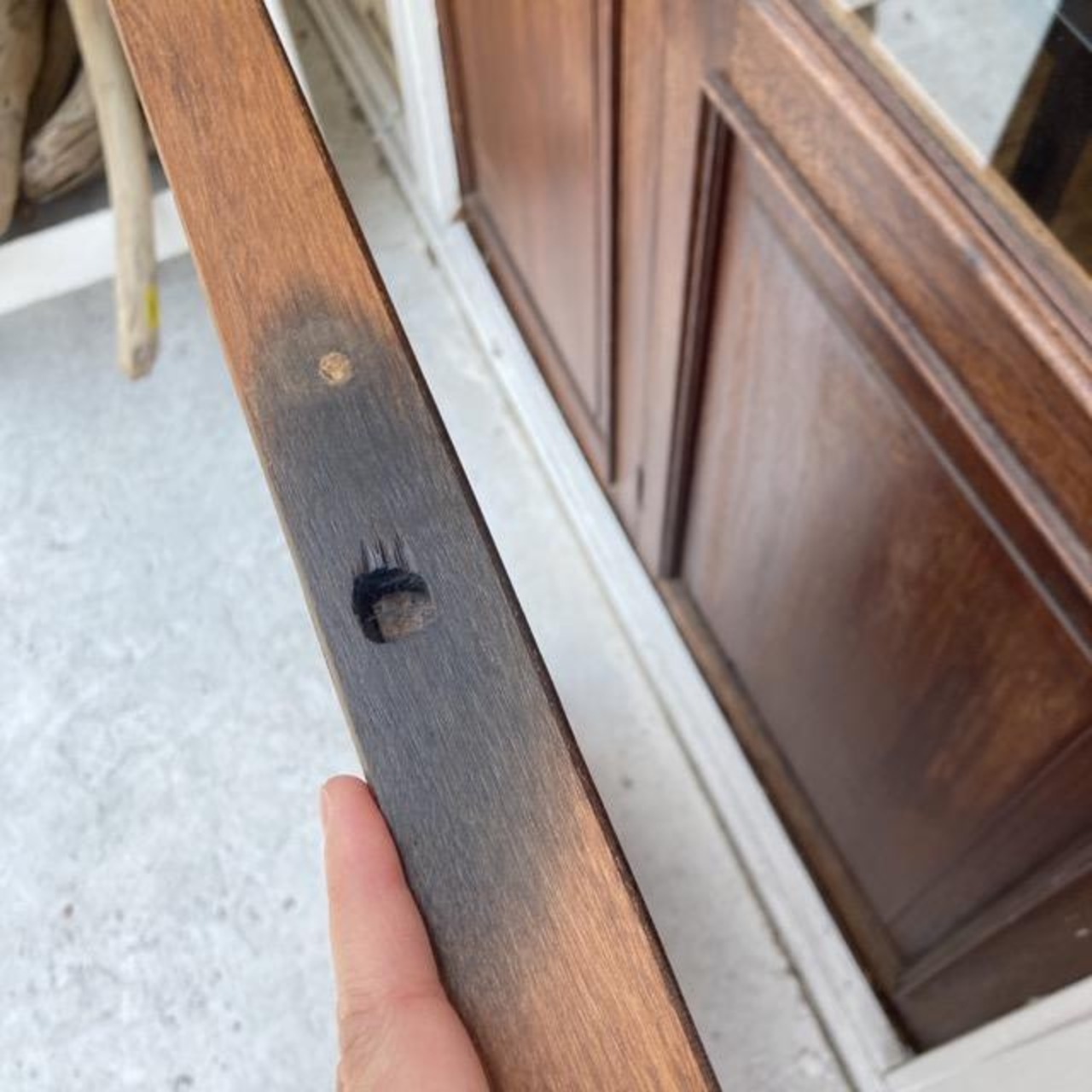 TOPANGA Furniture　リサイクルチークウッド天板　93×61cm