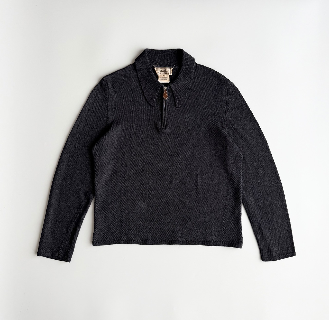 2000s HERMES MEN HALF ZIP KNIT