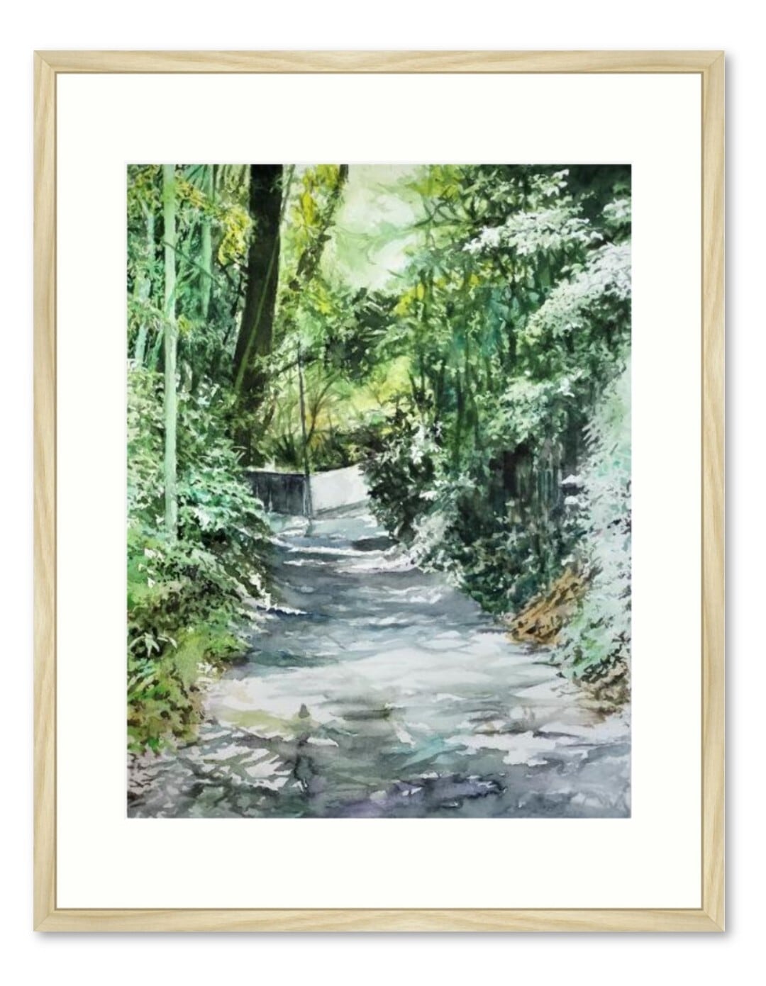 水彩画 画題「廃屋に至る」 | yamakasumi56