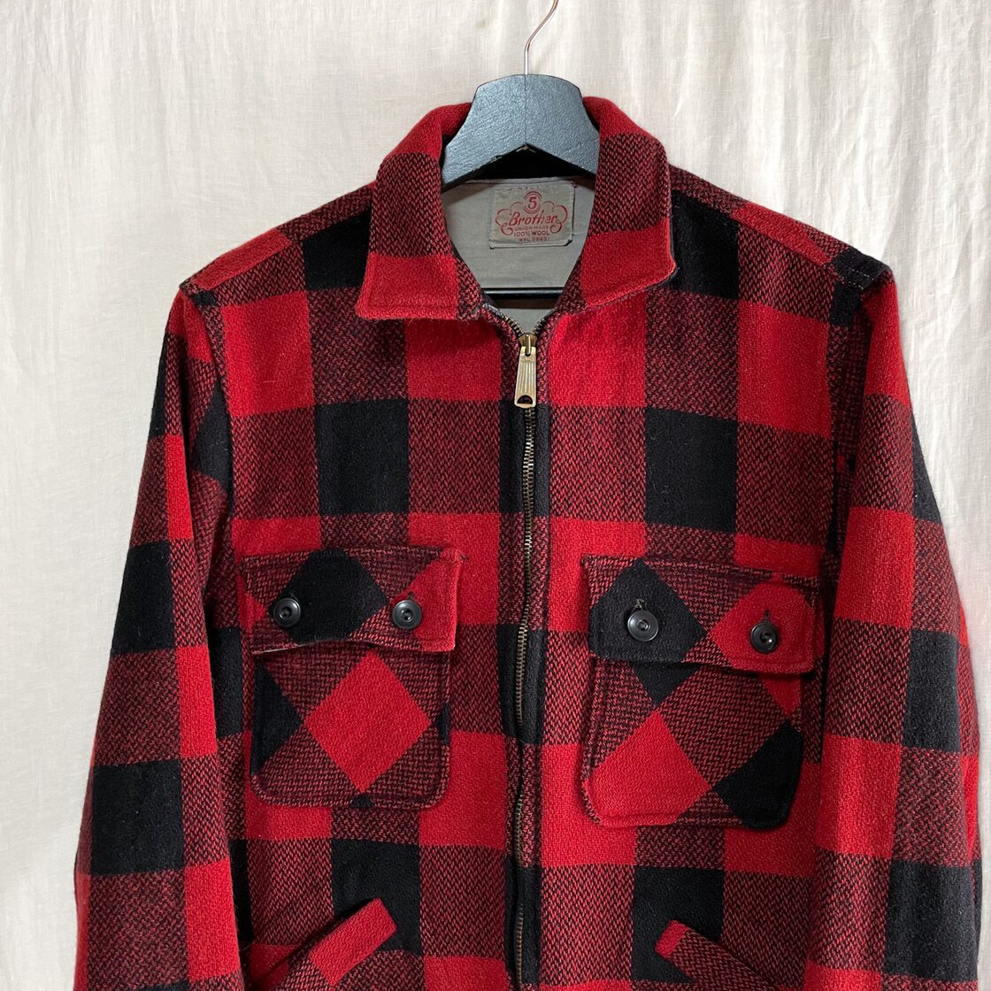 50s FIVE BROTHER ファイブブラザー バッファローチェック ウール 