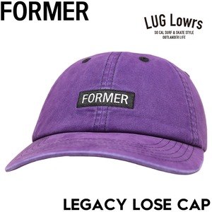 FORMER フォーマー ベースボールキャップ メンズ 帽子 カーブバイザー ロゴキャップ LEGACY ROSE CAP FHW-25219 PRP 26SU 日本代理店正規品