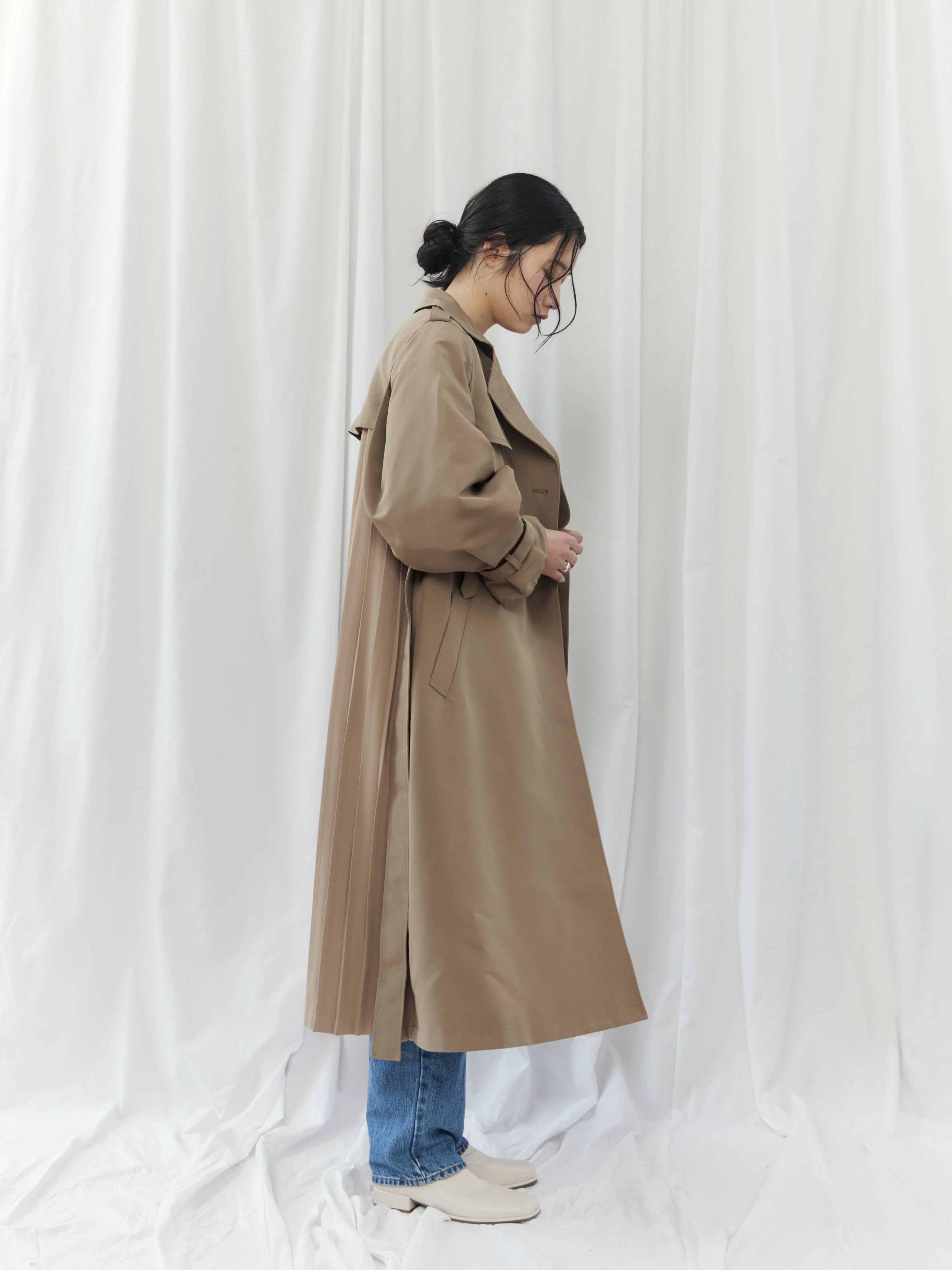 BACK PLEATED COAT（ﾊﾞｯｸﾌﾟﾘｰﾂｺｰﾄ）【3676101】 | CIEL'AIR