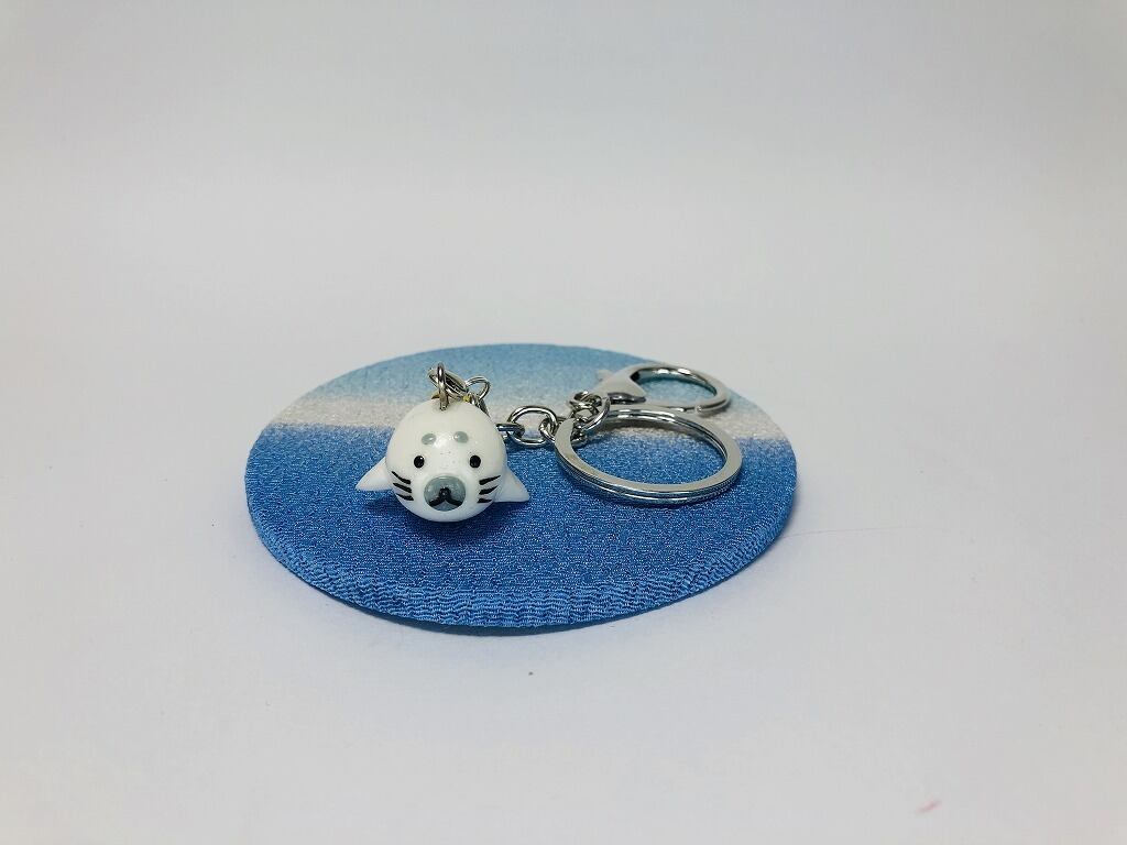まぁるい「あざらし」のキーホルダー／ストラップ | タクミン工房