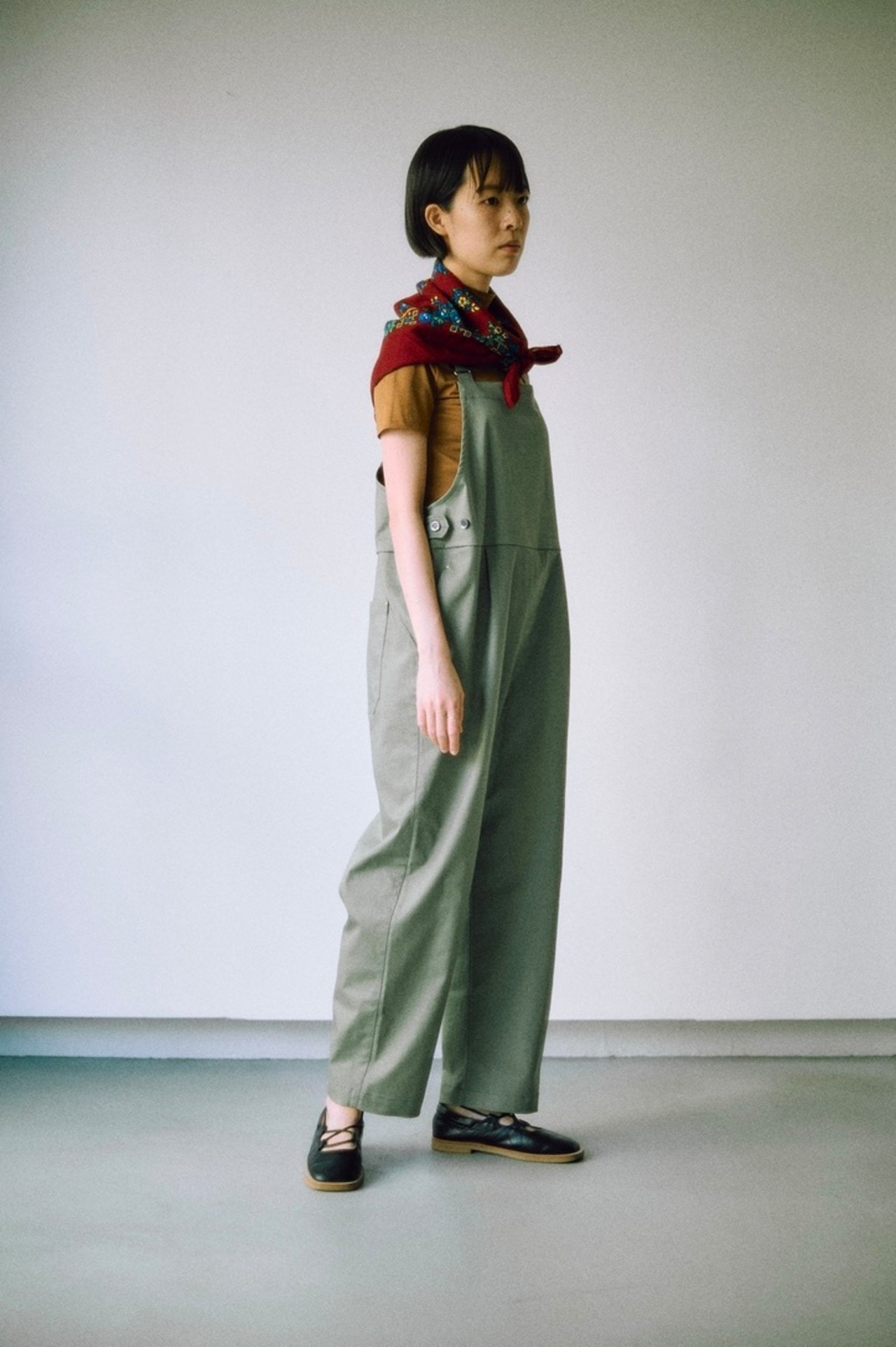 【suie】Overall／オーバーオール（カーキ）
