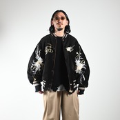 LEH26AW新作Embroidery SKA Reversible Blousonコーディネート