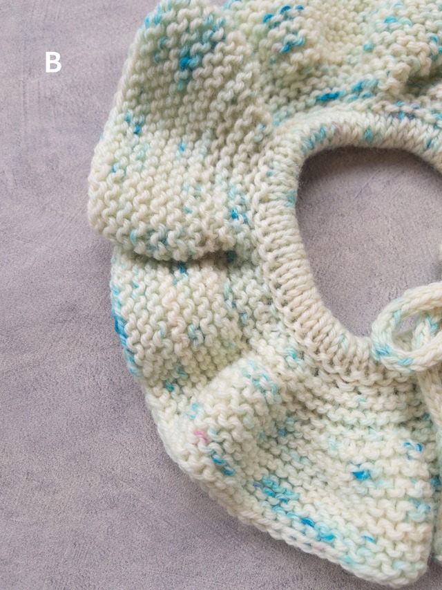 《即納》FLUFFWEAR / Ruffle Collar - Turquoise space dye