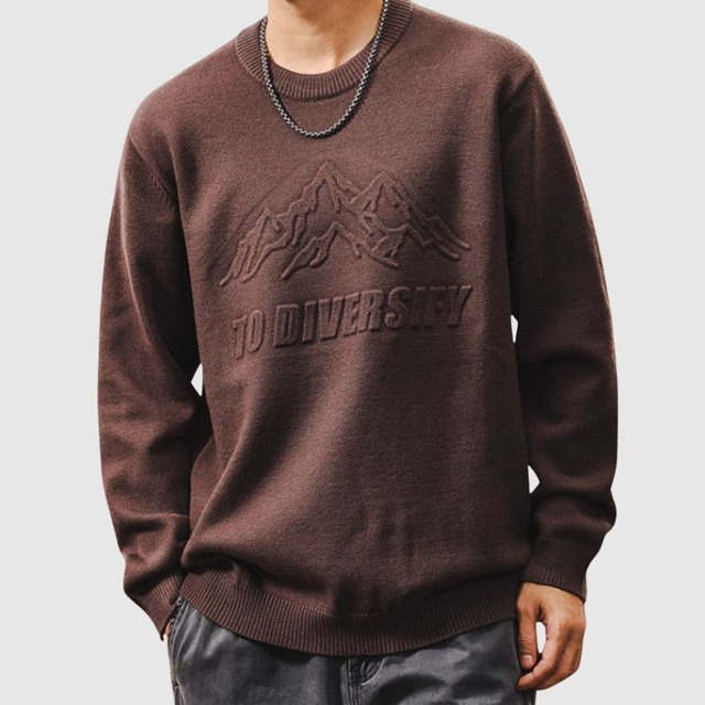 エンボスニットトップス H2671