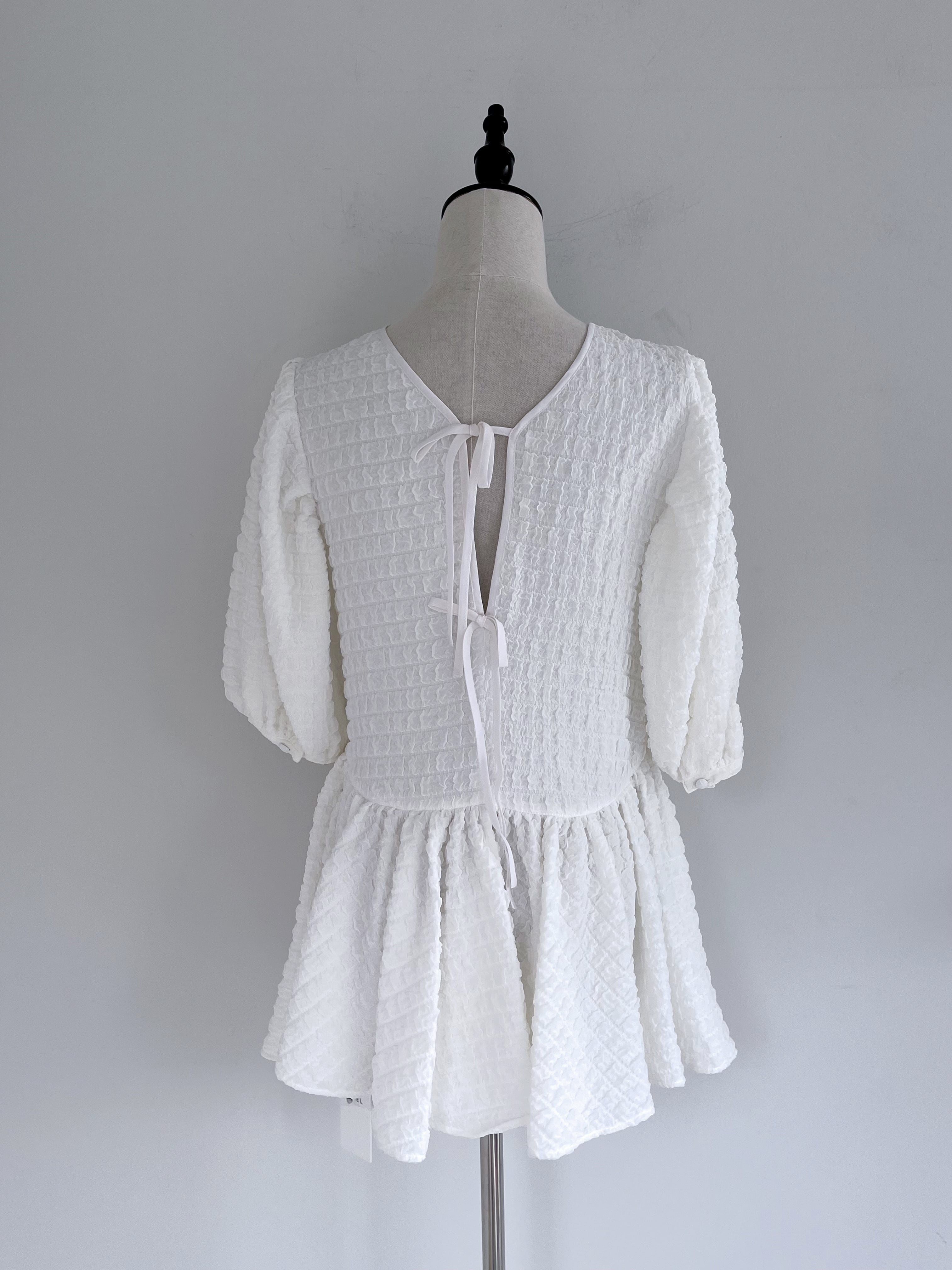 コエル　COEL ポップコーンペプラムブラウス COEL ポップコーンペプラムブラウス | KOKO