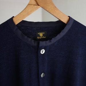 belgium-henley naturaldyed shit / deepindigo