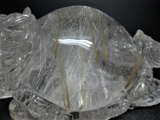 [送料無料][高品質] ルチルクオーツ龍亀「ロングイ」 no.1