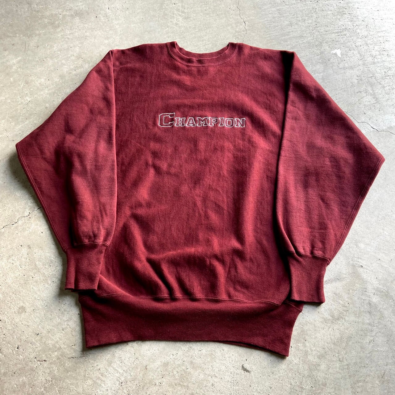 Champion REVERSE WEAVE ロゴ刺繍 黒 ビッグサイズ