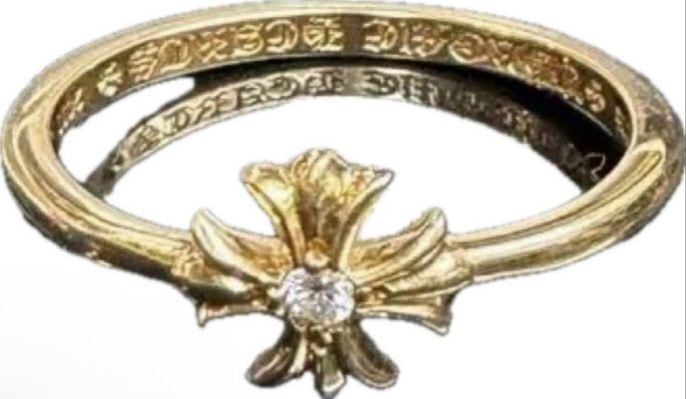 CHROME HEARTS クロムハーツ 22k CHプラス ワンダイヤ バブルガム