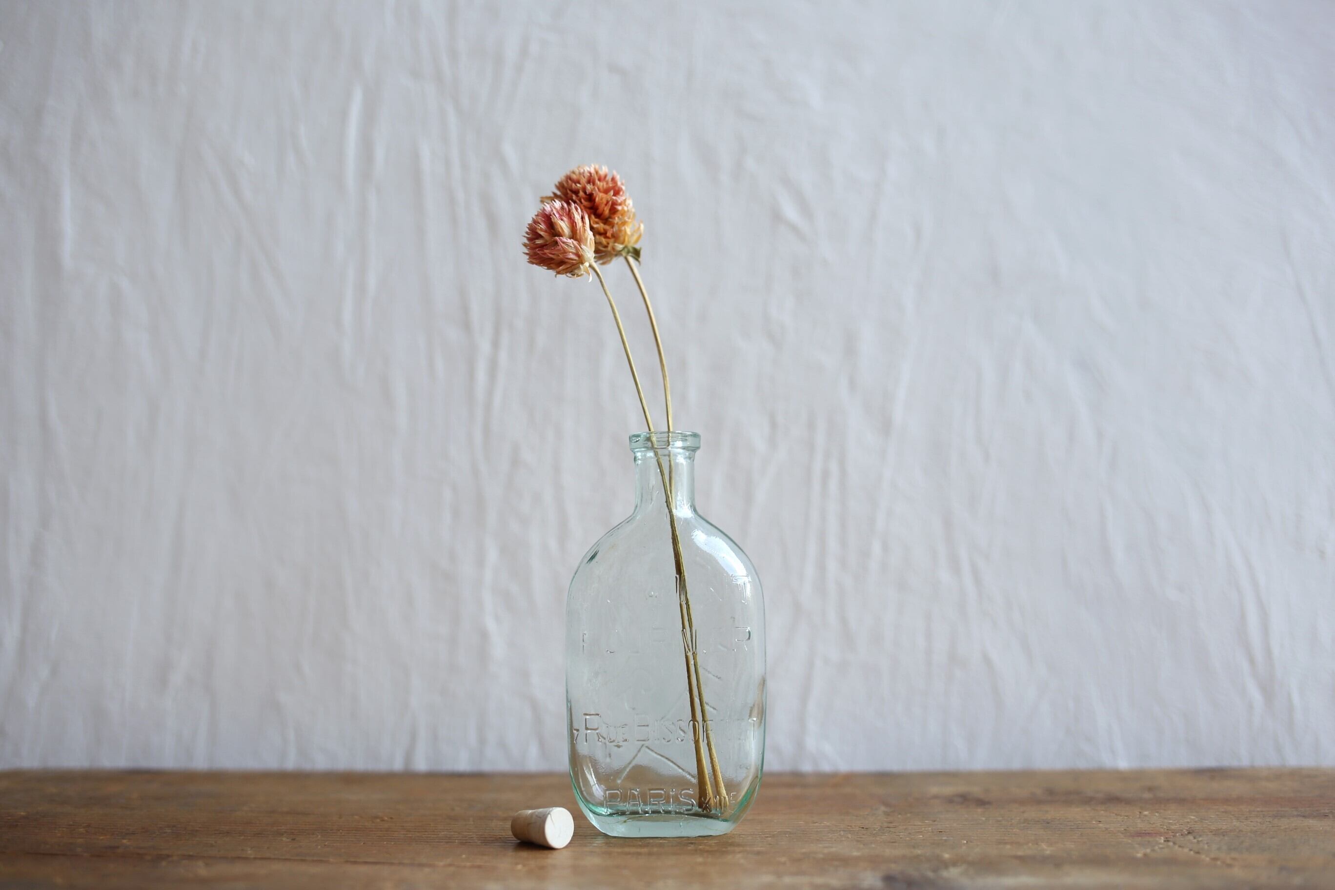 フランス アンティーク ヴィンテージ ガラス瓶 『BIOLACTYL FERMENT FORNIER』 N-05037p