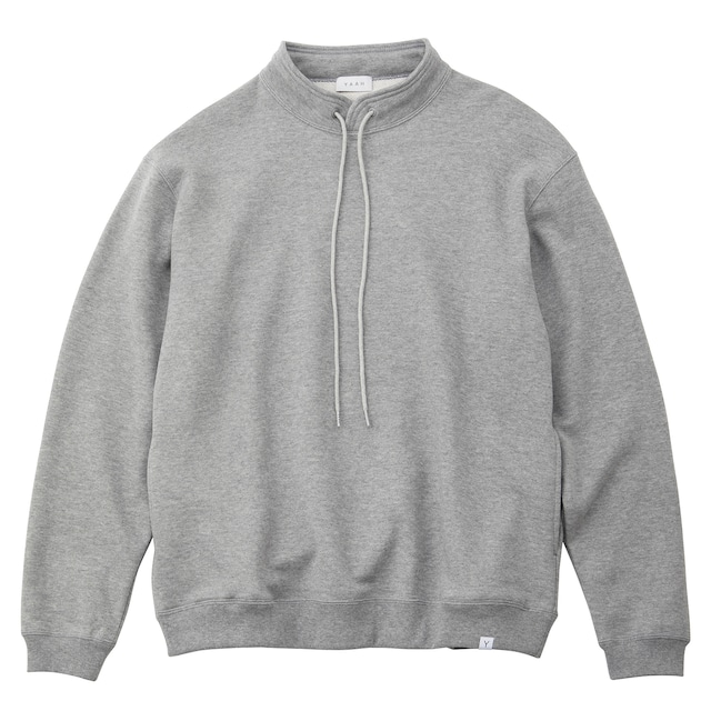 YAAH STAND COLLAR SWEAT (H.GREY)