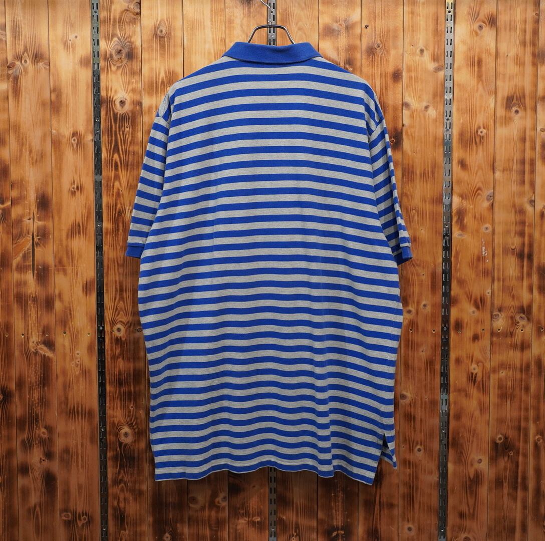 90s polosport ralphlauren ボーダー ポロシャツ XXL/ポロスポーツ