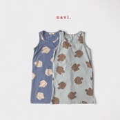 【予約】NAVI／kuku  one-piece【90－160cm】