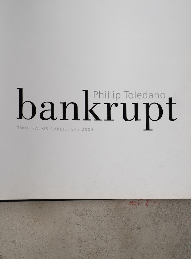 "Phillip Toledano" used BANKRUPT photo book