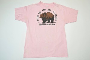 USED 70s "Yellowstone National Park" T-shirt -Medium 0998