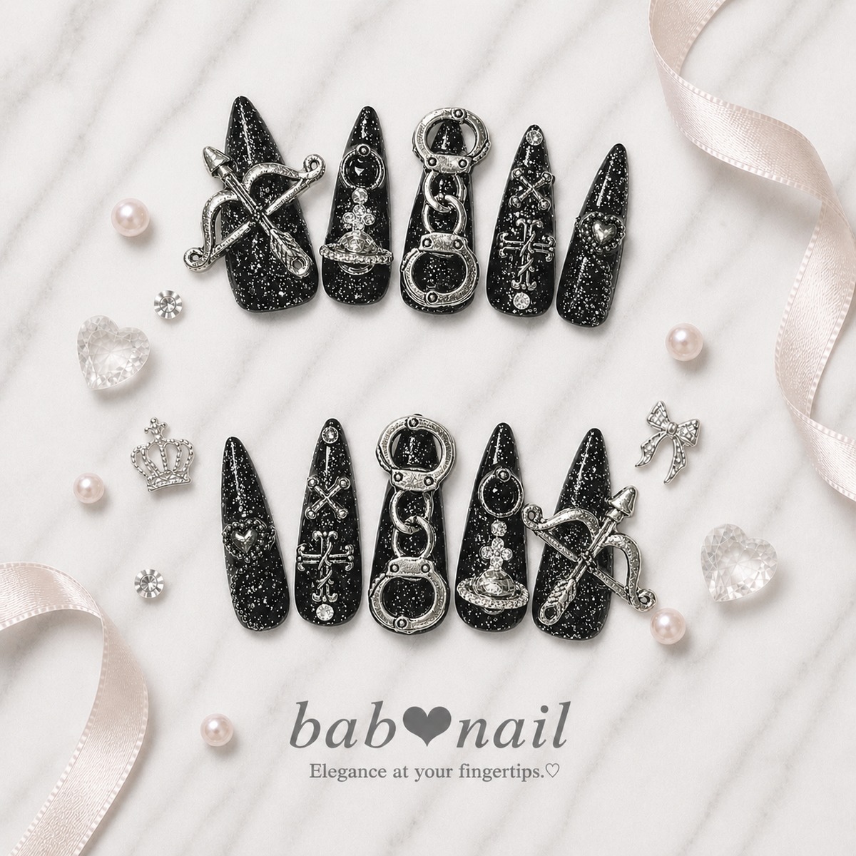 ❤︎地雷系‪‪サブカルネイルチップ❤︎ | bab❤︎nail Jewelry‬‬