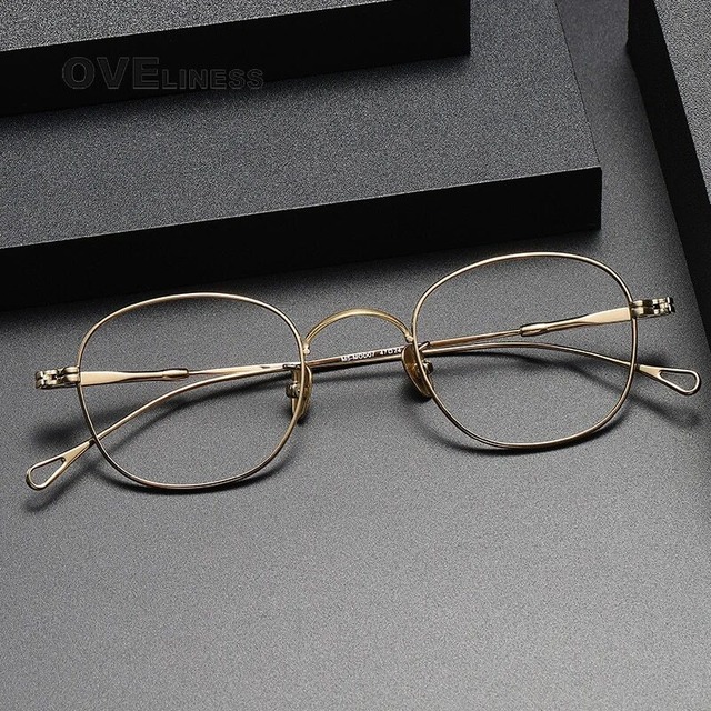 【OV0045】〈Titanium〉Retro Vintage Wellington Glasses