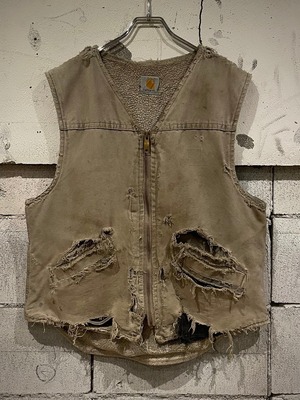 【Caka otto】"Carhartt" Destroy Remake Loose Duck Vest