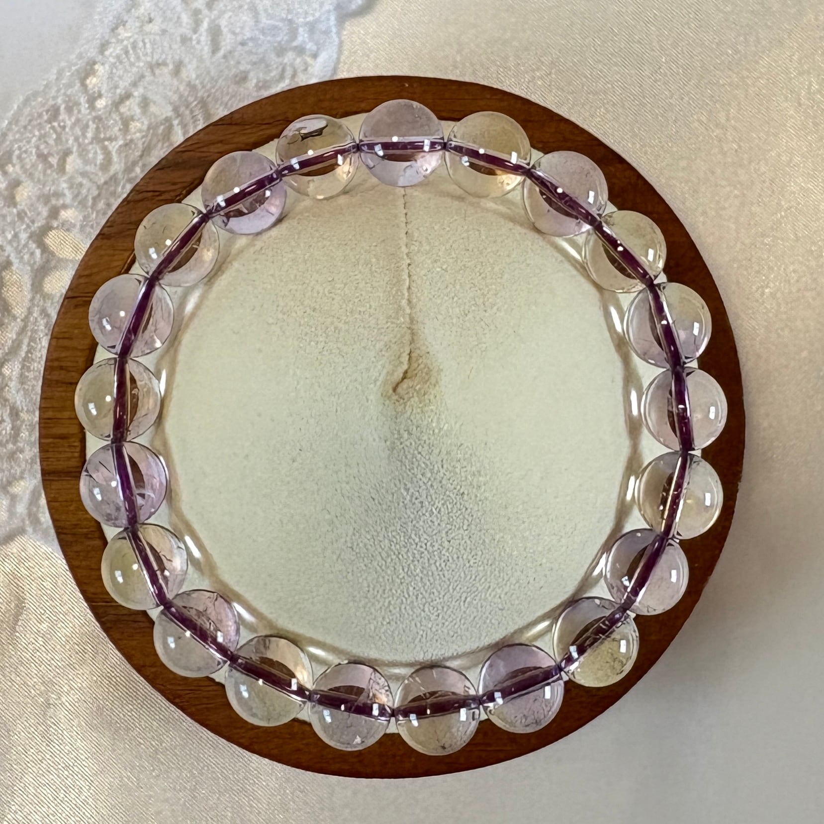 ボリビア産 高品質アメトリン 9㎜ ブレスレット✨調和と癒しをもたらす一点もの(内周16cm)