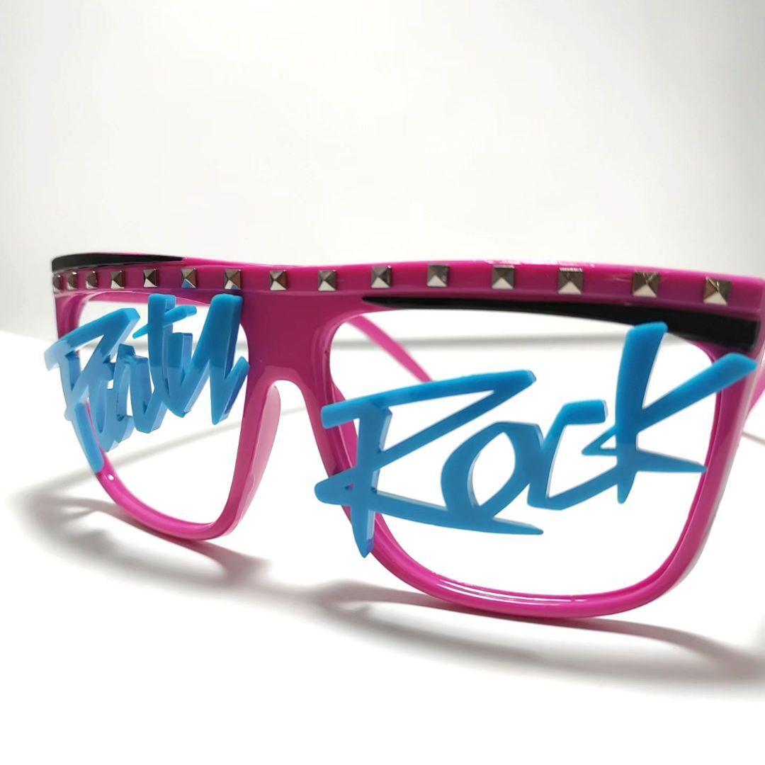 激安サングラス！(ジョークグッズ)　レンズ無し！　ピンク8074