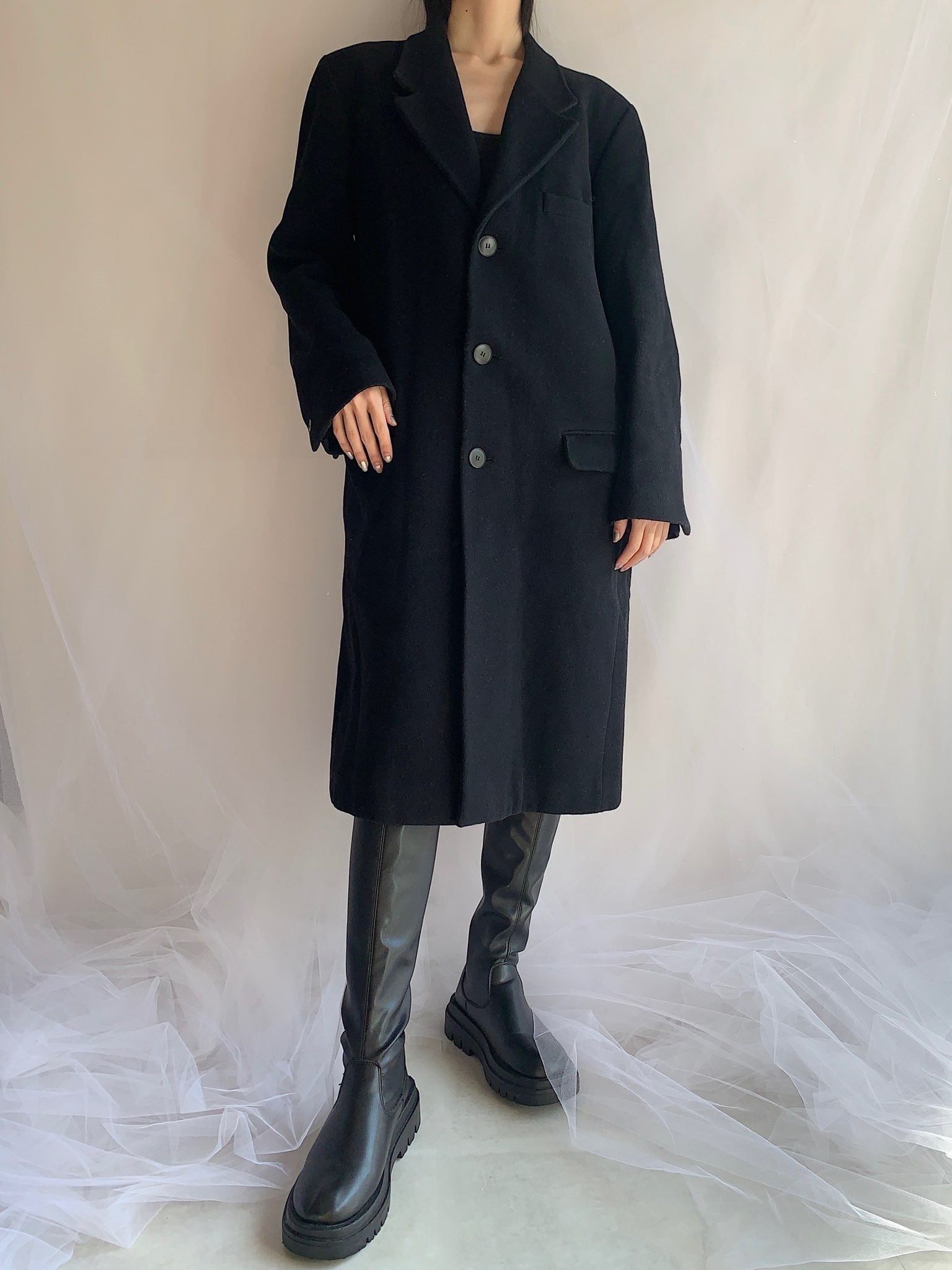 agnes b. homme design coat made in France | marianas vintage