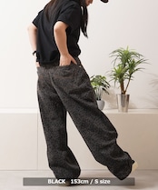 ◆レオパード デニムカーブパンツ◆gt-c25104