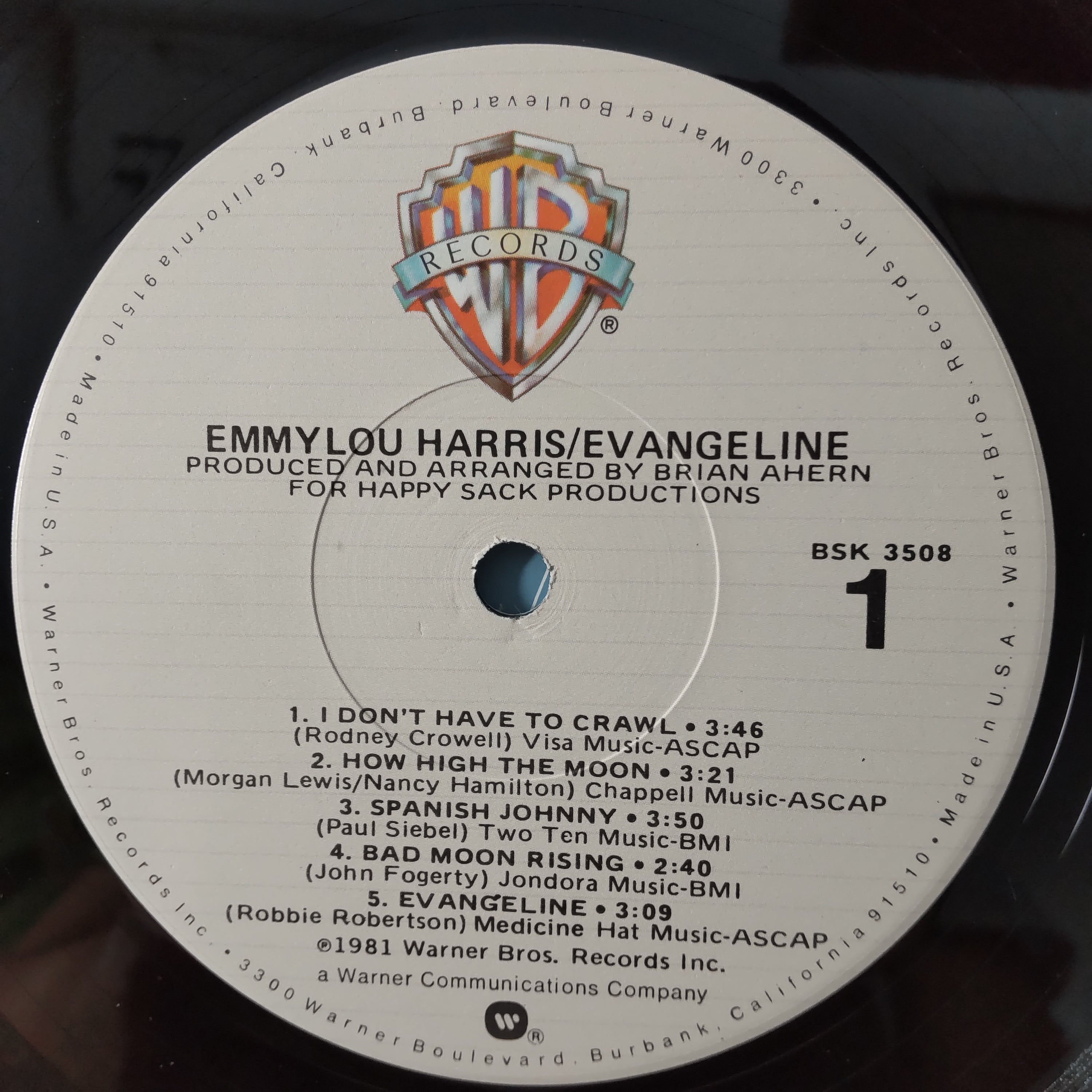 Evangeline エミルー・ハリス | 中古レコード通販 エバープレイ