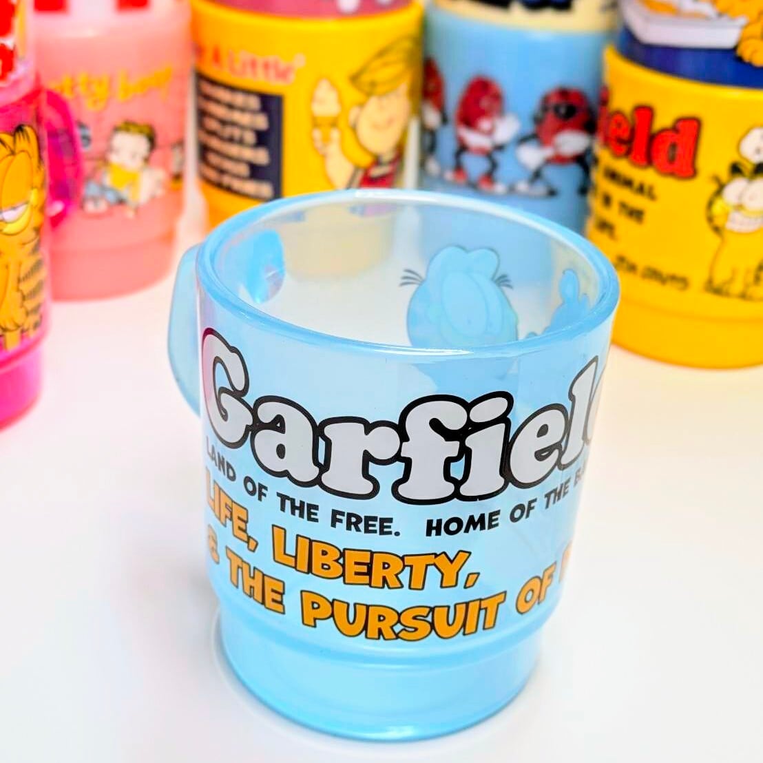 ♧【 STACKING MUG / スタッキングマグ   積み重ねられるマグ  Garfield（ ガーフィールド ） 】〚アメリカン雑貨 アメトイ〛