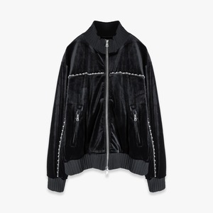 FAKE AS FLOWERS / FAF 26AW VELOUR PEARL JERSEY (BLACK)