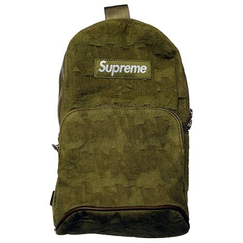 ショルダーバッグSupreme Fat Tip Jacquard Denim Sling Bag