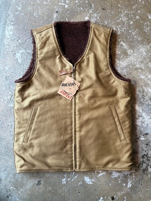 HOUSTON / REVERSIBLE ALPACA VEST / リバーシブルベスト / アルパカ / 51504 / TAN