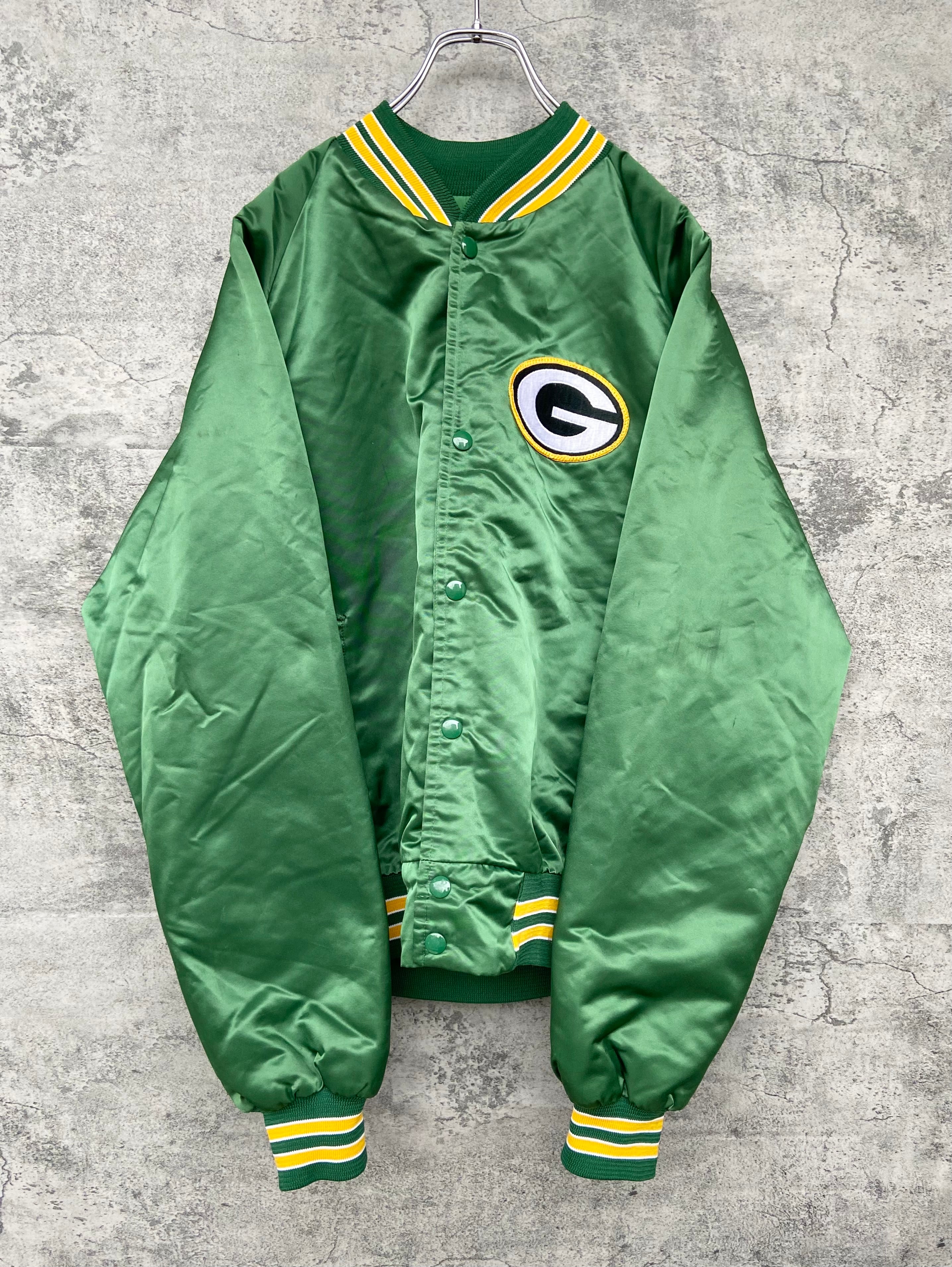 USA製 Green Bay Packers /グリーンベイ パッカーズ スタジャン 緑 リブライン | 【古着  らくふる】ビンテージ&リメイク専門のオンライン古着SHOP powered by BASE