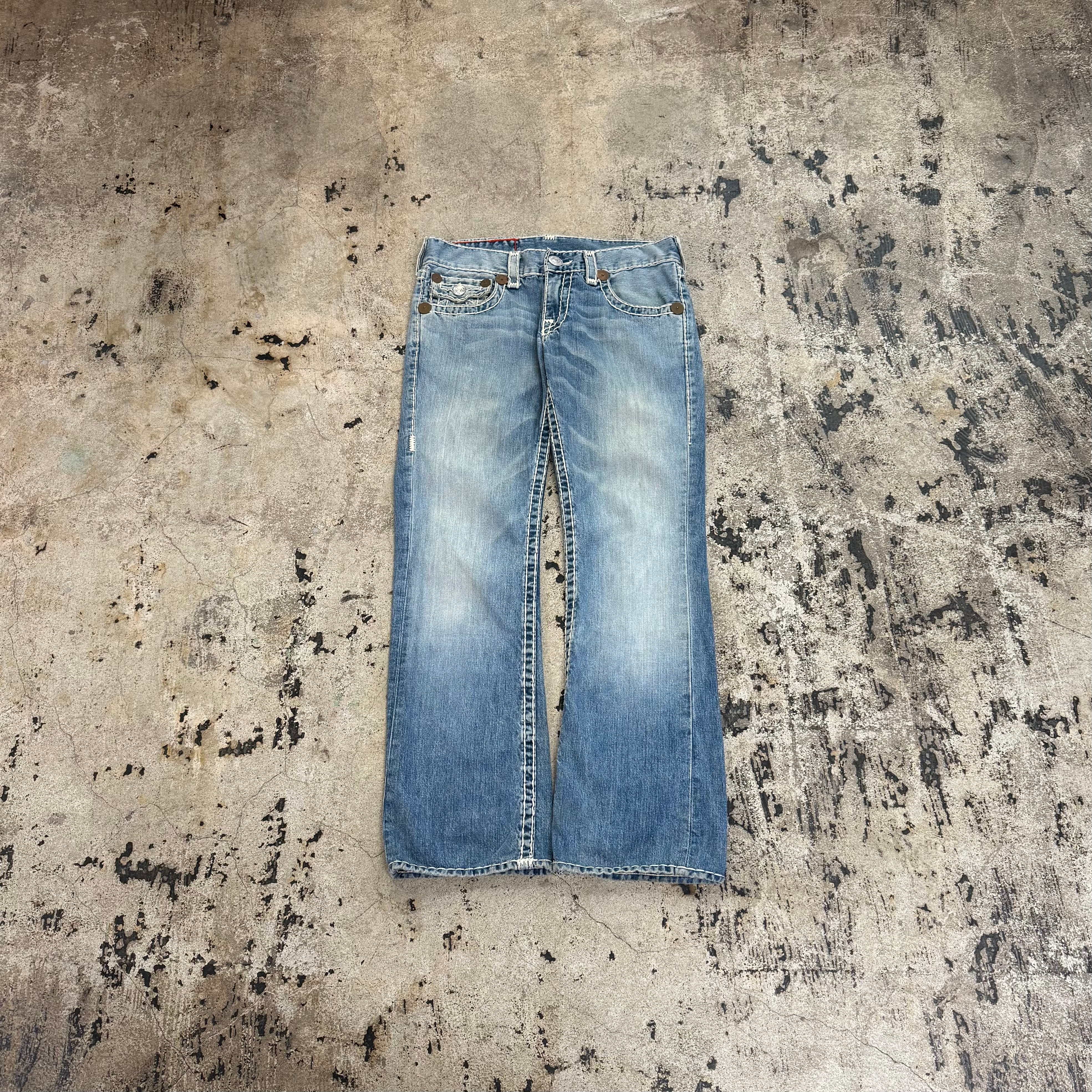 00s TRUE RELIGION JOEY STITCH WASHED DENIM | GALAXIES