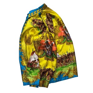 vintage POJIENO SPORT native pattern silk shirt