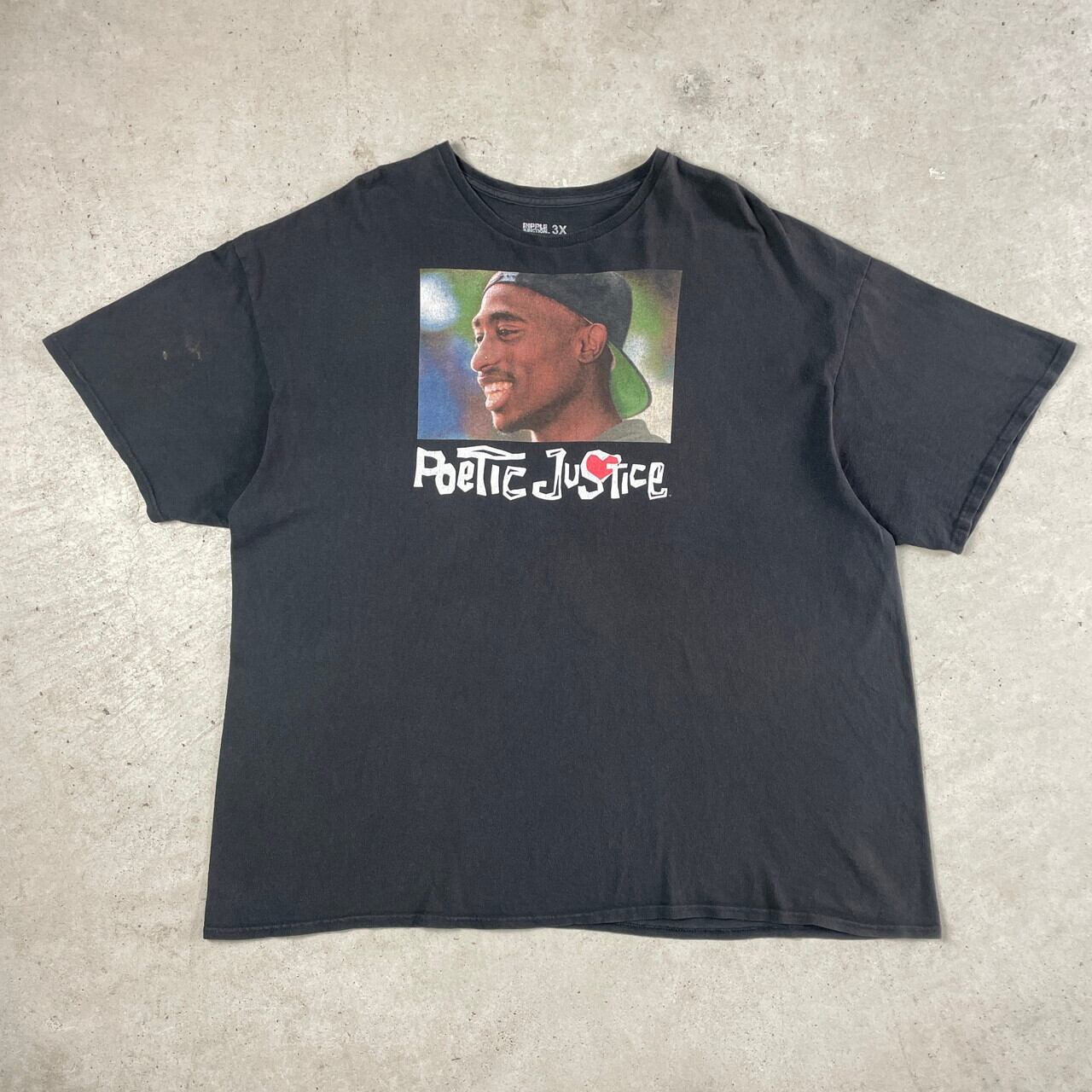 ポエティックジャスティスの2PACTシャツ。 USED HIPHOP T-SHIRT 映画 